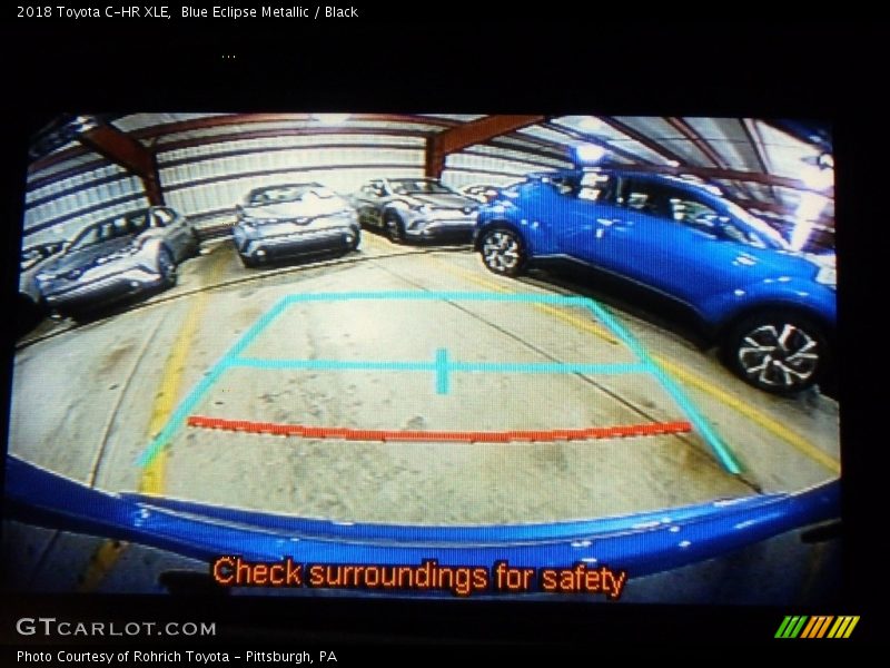 Blue Eclipse Metallic / Black 2018 Toyota C-HR XLE