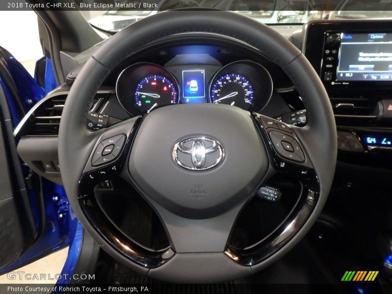 Blue Eclipse Metallic / Black 2018 Toyota C-HR XLE