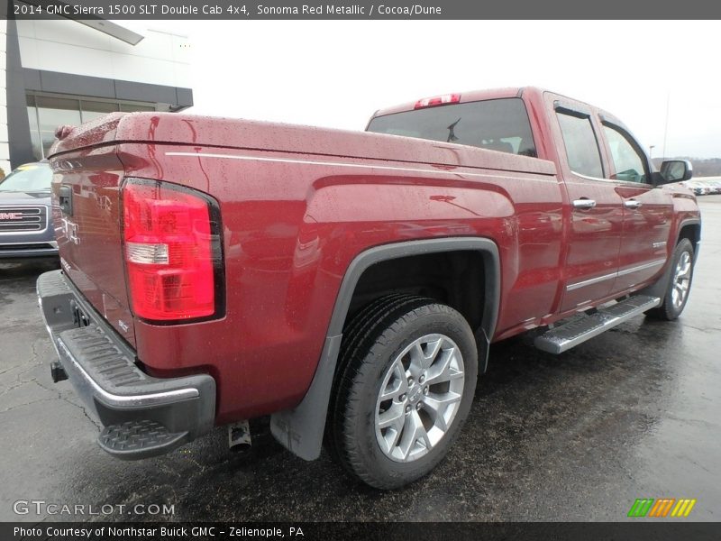 Sonoma Red Metallic / Cocoa/Dune 2014 GMC Sierra 1500 SLT Double Cab 4x4