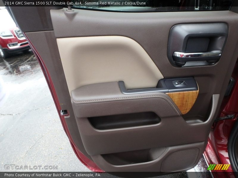 Sonoma Red Metallic / Cocoa/Dune 2014 GMC Sierra 1500 SLT Double Cab 4x4