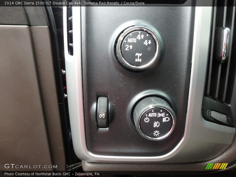 Sonoma Red Metallic / Cocoa/Dune 2014 GMC Sierra 1500 SLT Double Cab 4x4