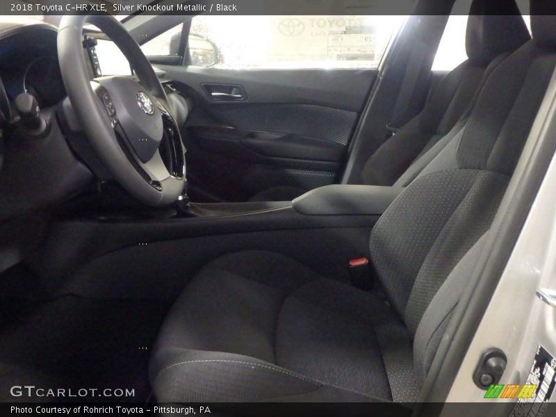 Silver Knockout Metallic / Black 2018 Toyota C-HR XLE