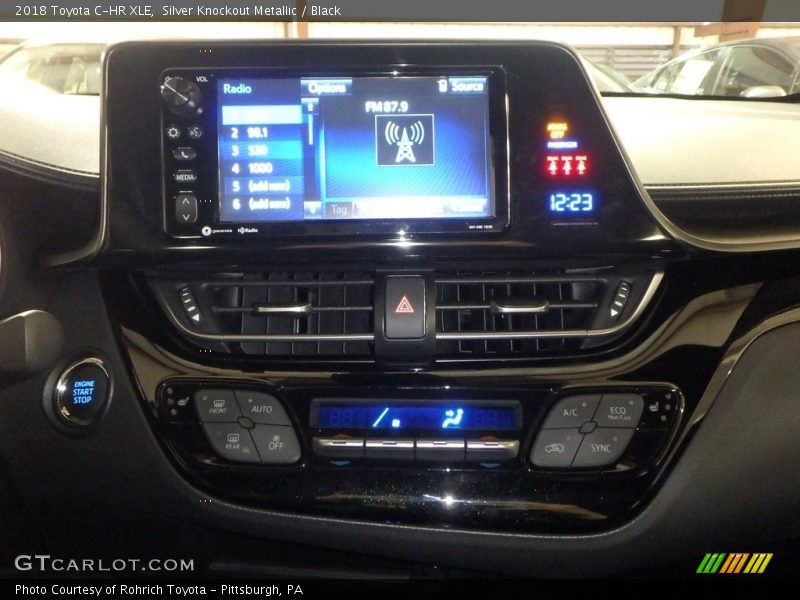 Silver Knockout Metallic / Black 2018 Toyota C-HR XLE