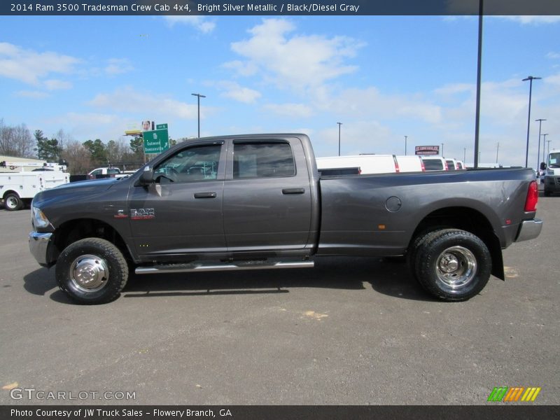 Bright Silver Metallic / Black/Diesel Gray 2014 Ram 3500 Tradesman Crew Cab 4x4