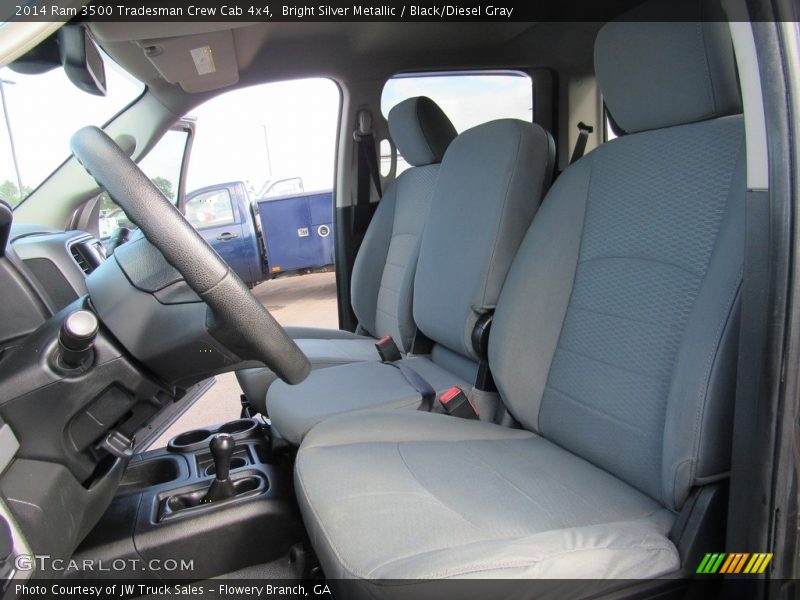 Bright Silver Metallic / Black/Diesel Gray 2014 Ram 3500 Tradesman Crew Cab 4x4