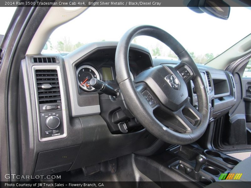 Bright Silver Metallic / Black/Diesel Gray 2014 Ram 3500 Tradesman Crew Cab 4x4