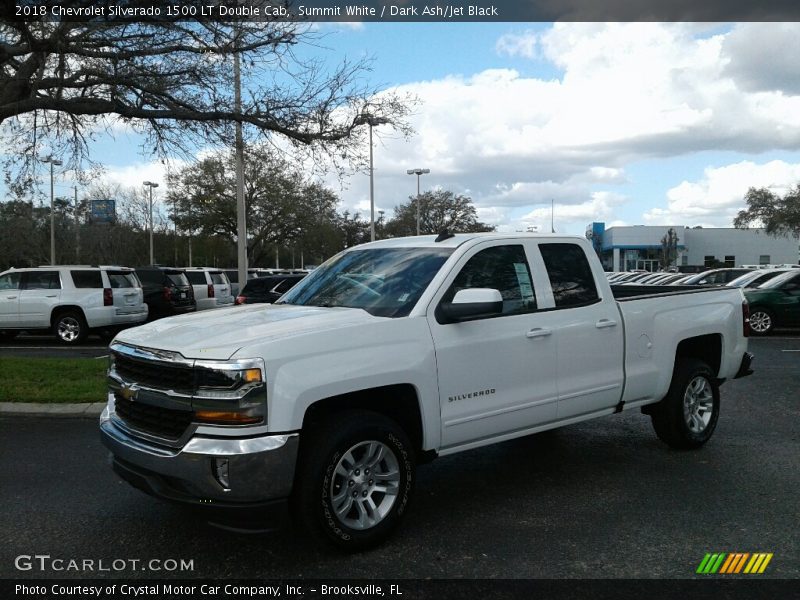 Summit White / Dark Ash/Jet Black 2018 Chevrolet Silverado 1500 LT Double Cab