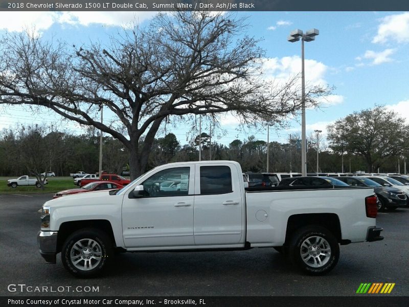 Summit White / Dark Ash/Jet Black 2018 Chevrolet Silverado 1500 LT Double Cab