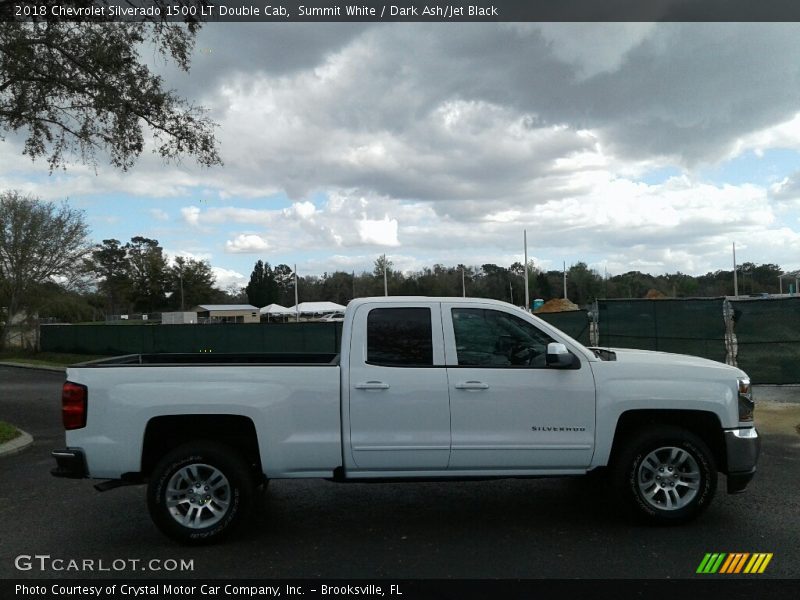 Summit White / Dark Ash/Jet Black 2018 Chevrolet Silverado 1500 LT Double Cab