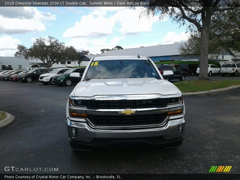 Summit White / Dark Ash/Jet Black 2018 Chevrolet Silverado 1500 LT Double Cab