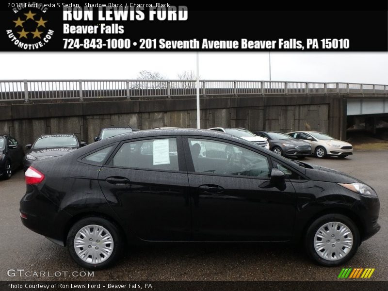 Shadow Black / Charcoal Black 2018 Ford Fiesta S Sedan