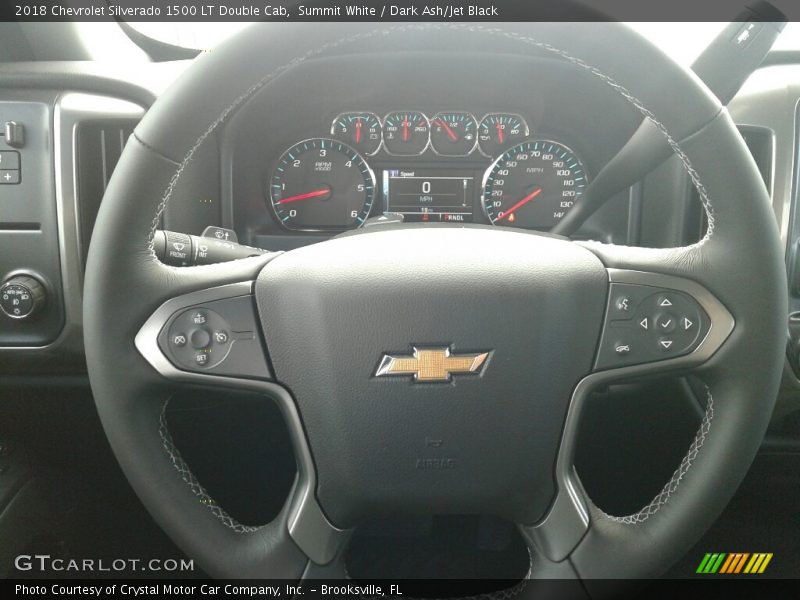 Summit White / Dark Ash/Jet Black 2018 Chevrolet Silverado 1500 LT Double Cab