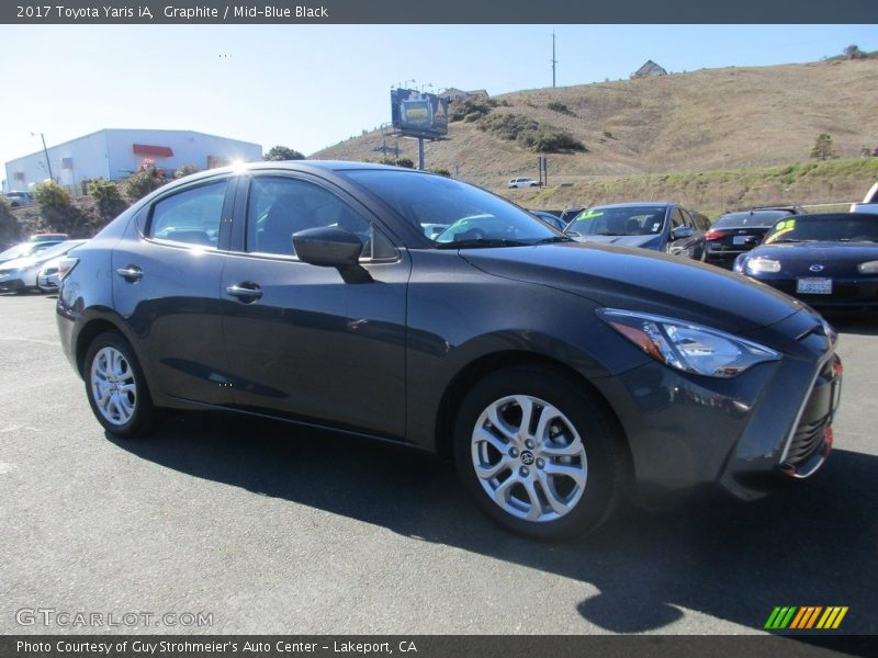 Graphite / Mid-Blue Black 2017 Toyota Yaris iA