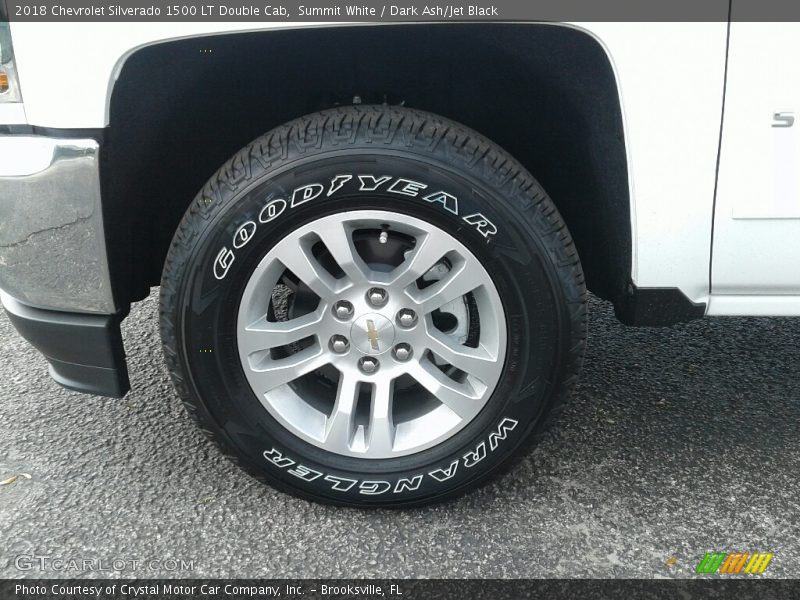 Summit White / Dark Ash/Jet Black 2018 Chevrolet Silverado 1500 LT Double Cab