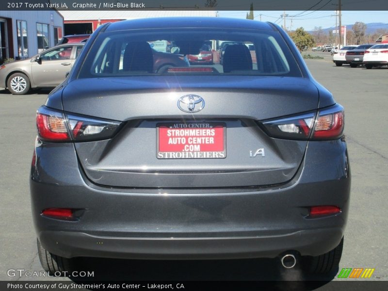Graphite / Mid-Blue Black 2017 Toyota Yaris iA