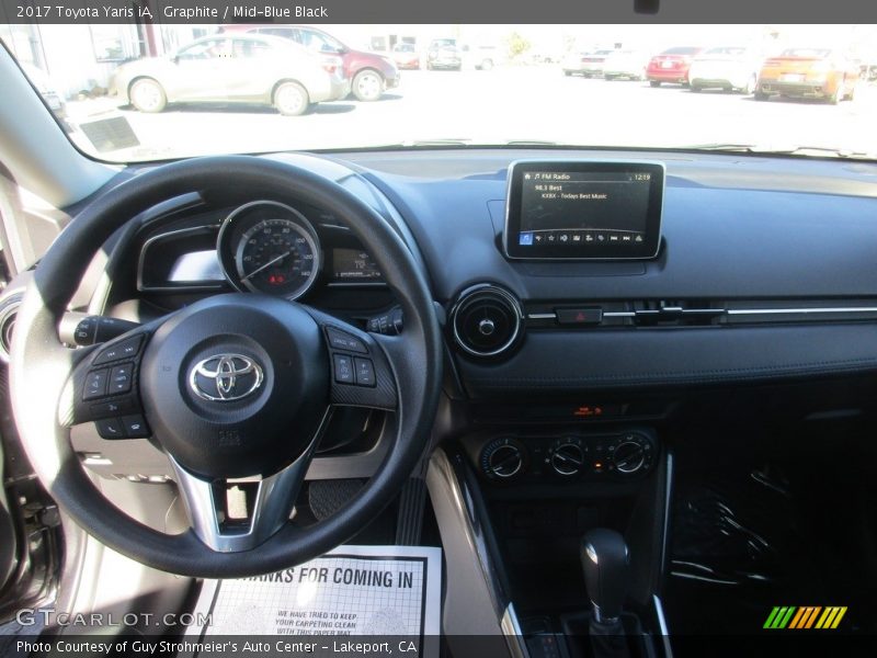 Graphite / Mid-Blue Black 2017 Toyota Yaris iA