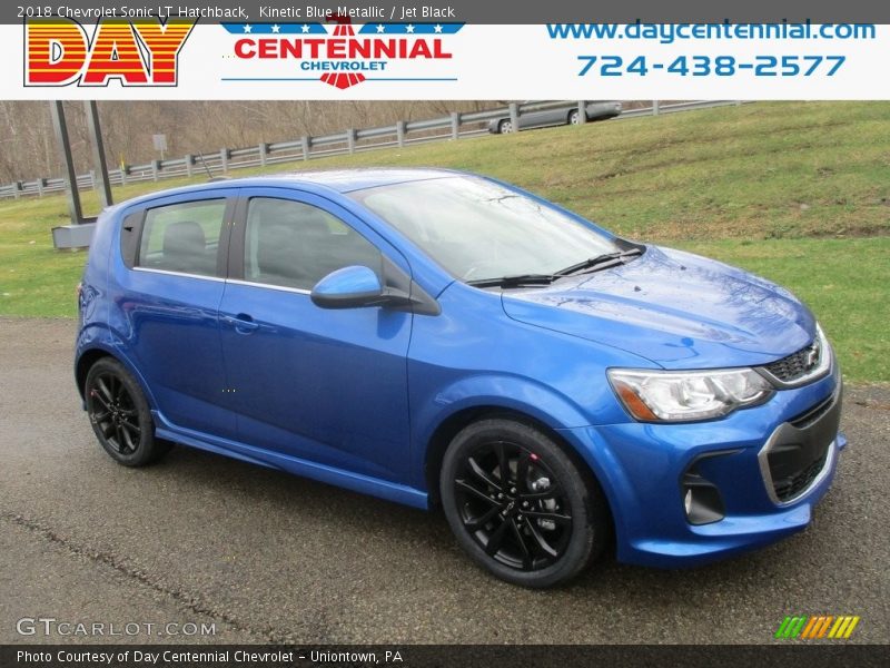 Kinetic Blue Metallic / Jet Black 2018 Chevrolet Sonic LT Hatchback