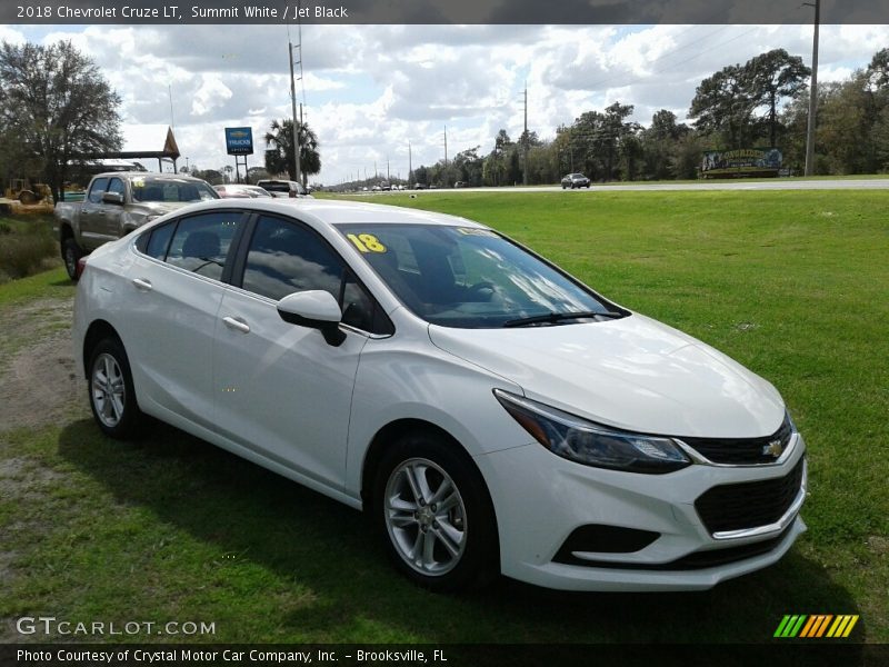 Summit White / Jet Black 2018 Chevrolet Cruze LT