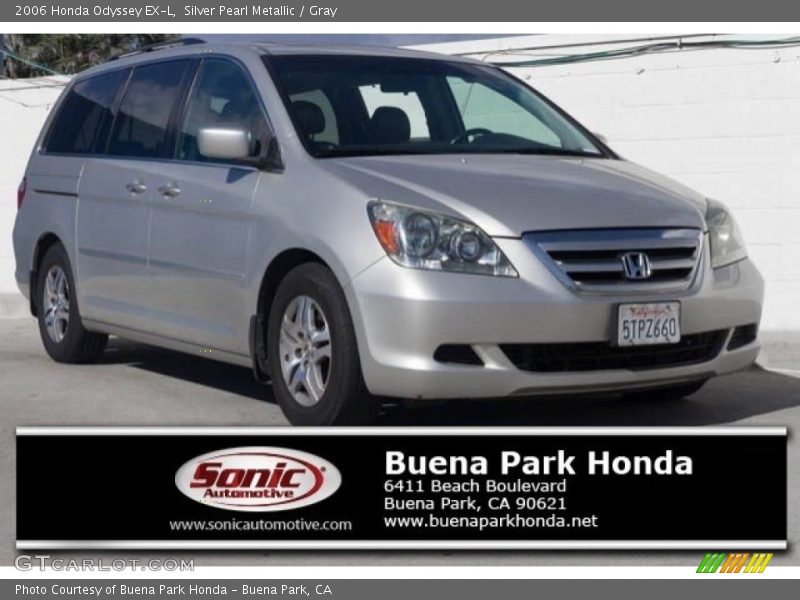 Silver Pearl Metallic / Gray 2006 Honda Odyssey EX-L