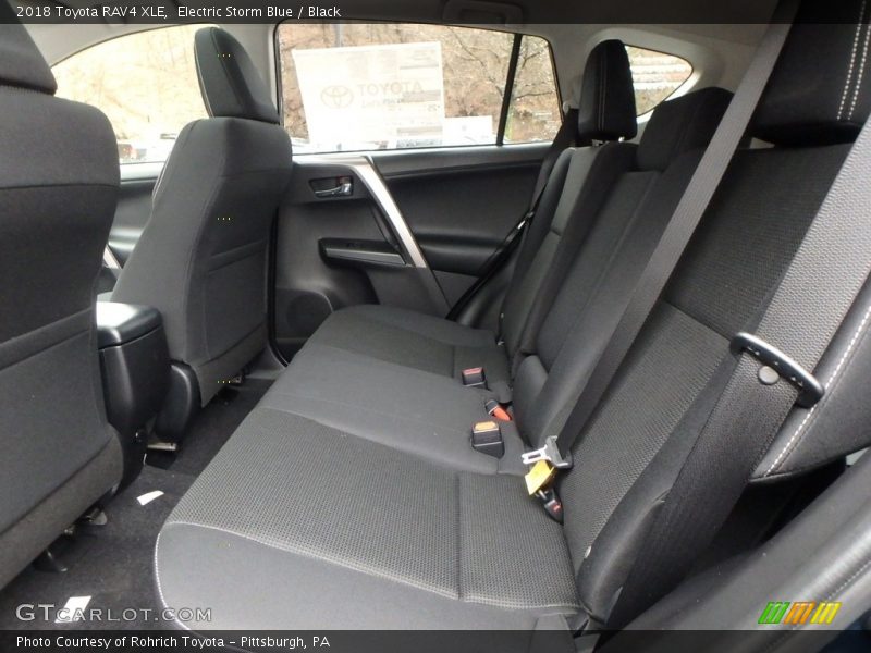 Electric Storm Blue / Black 2018 Toyota RAV4 XLE