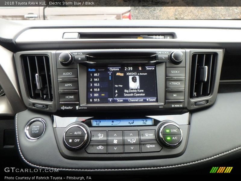 Electric Storm Blue / Black 2018 Toyota RAV4 XLE
