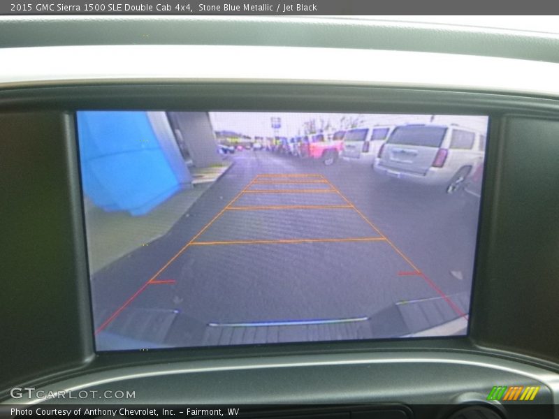 Stone Blue Metallic / Jet Black 2015 GMC Sierra 1500 SLE Double Cab 4x4