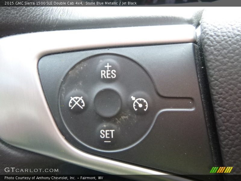 Stone Blue Metallic / Jet Black 2015 GMC Sierra 1500 SLE Double Cab 4x4