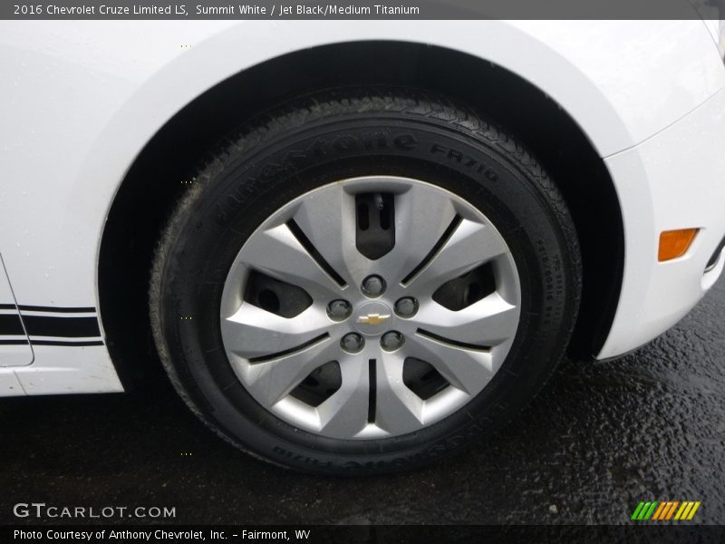 Summit White / Jet Black/Medium Titanium 2016 Chevrolet Cruze Limited LS