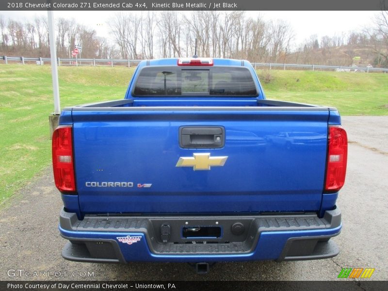 Kinetic Blue Metallic / Jet Black 2018 Chevrolet Colorado Z71 Extended Cab 4x4
