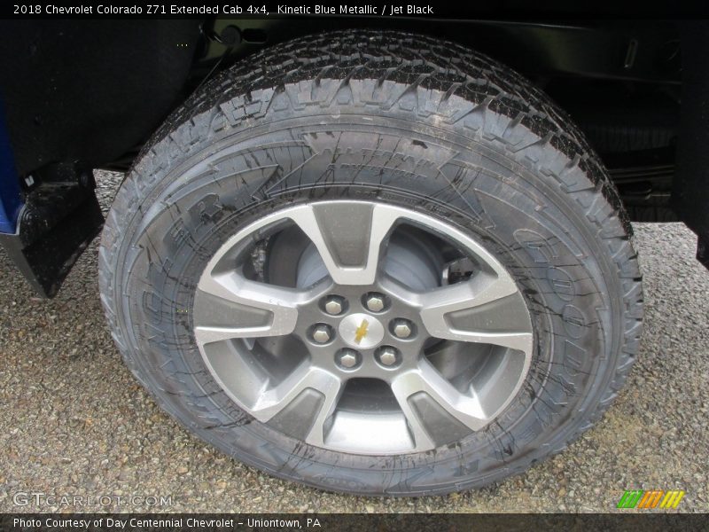 Kinetic Blue Metallic / Jet Black 2018 Chevrolet Colorado Z71 Extended Cab 4x4