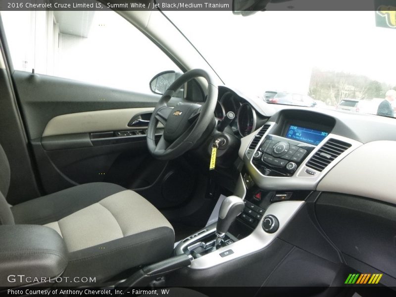 Summit White / Jet Black/Medium Titanium 2016 Chevrolet Cruze Limited LS