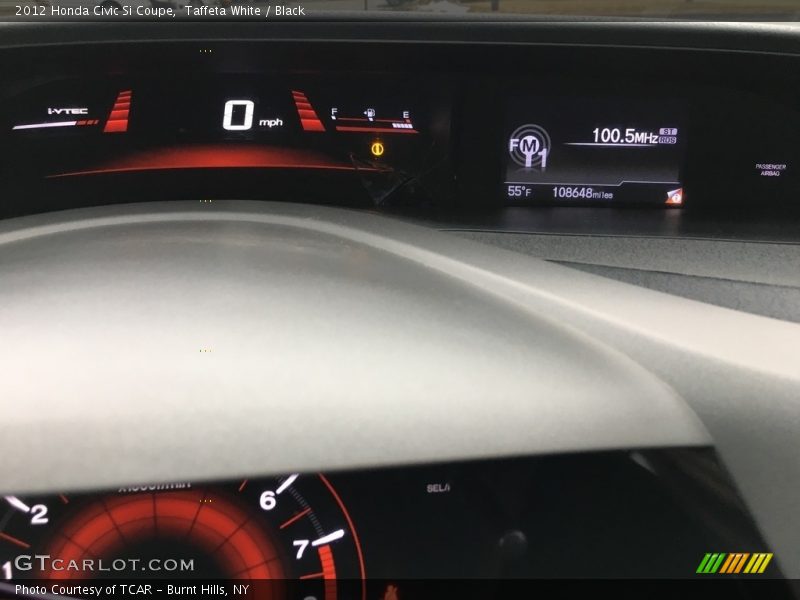 Taffeta White / Black 2012 Honda Civic Si Coupe