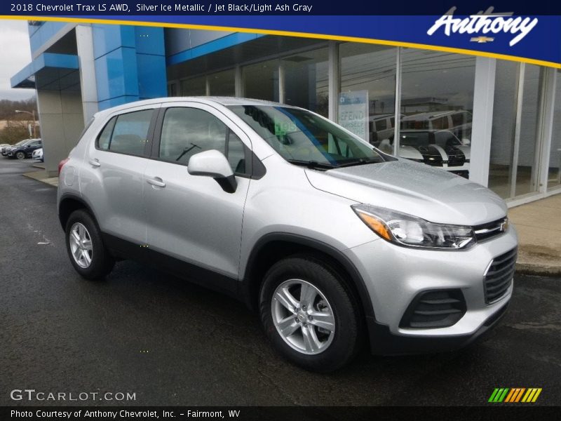 Silver Ice Metallic / Jet Black/Light Ash Gray 2018 Chevrolet Trax LS AWD