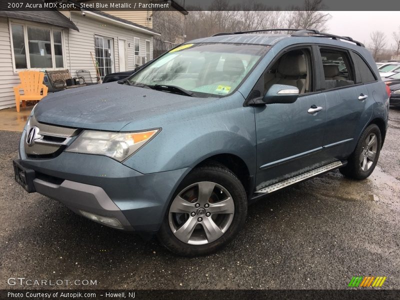 Steel Blue Metallic / Parchment 2007 Acura MDX Sport
