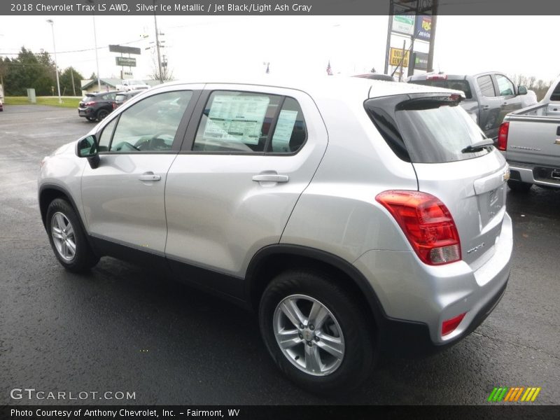 Silver Ice Metallic / Jet Black/Light Ash Gray 2018 Chevrolet Trax LS AWD