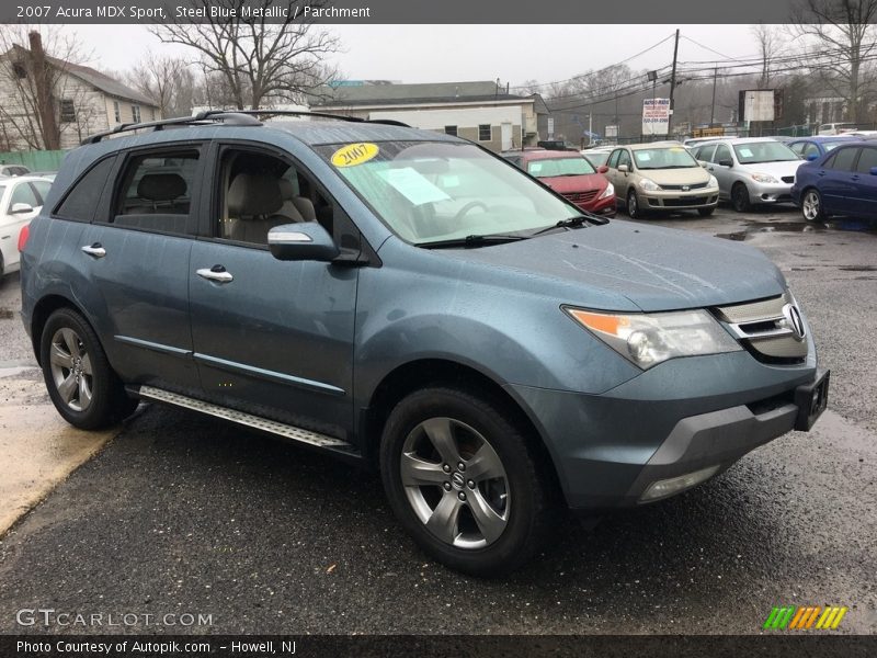 Steel Blue Metallic / Parchment 2007 Acura MDX Sport