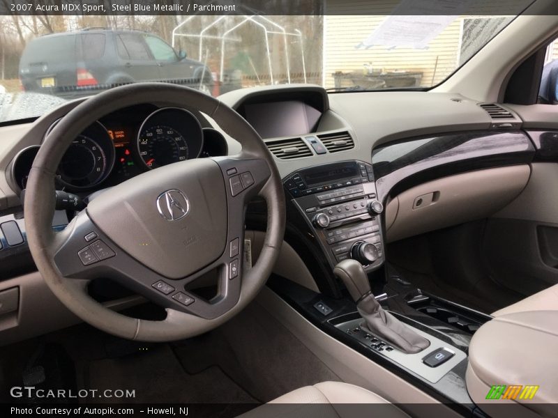 Steel Blue Metallic / Parchment 2007 Acura MDX Sport