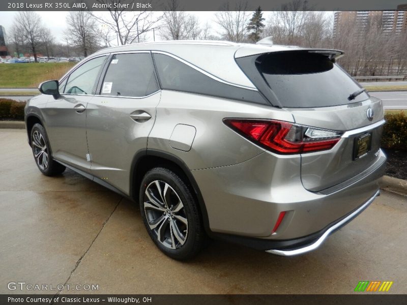 Atomic Silver / Black 2018 Lexus RX 350L AWD