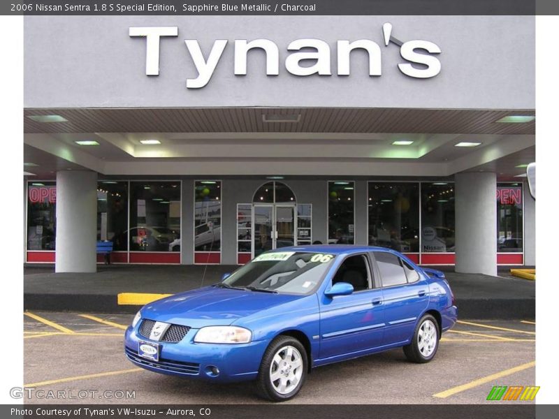 Sapphire Blue Metallic / Charcoal 2006 Nissan Sentra 1.8 S Special Edition