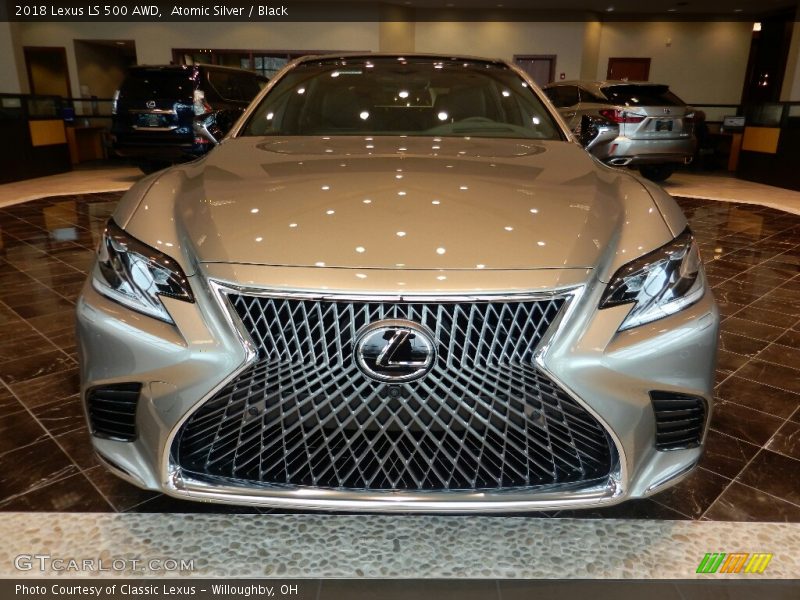 Atomic Silver / Black 2018 Lexus LS 500 AWD