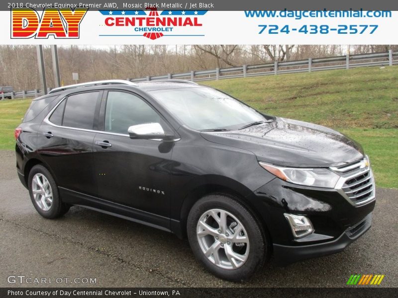 Mosaic Black Metallic / Jet Black 2018 Chevrolet Equinox Premier AWD