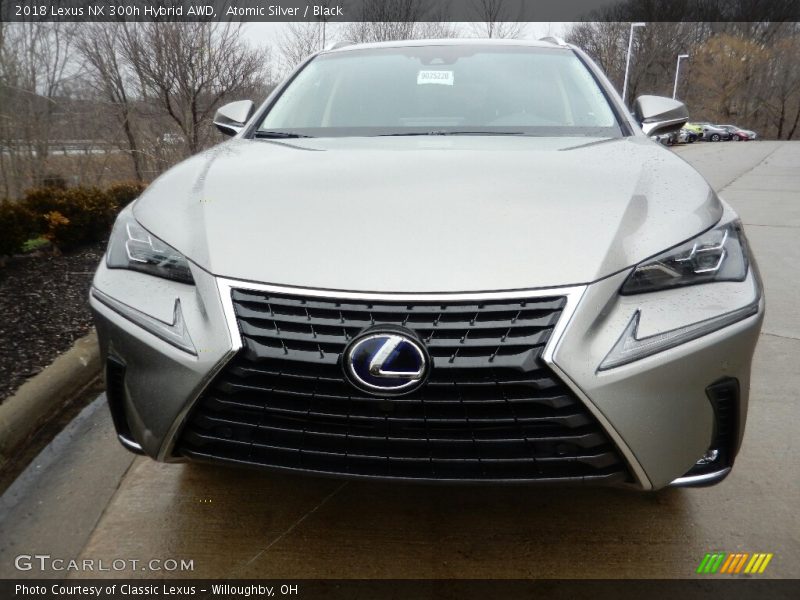 Atomic Silver / Black 2018 Lexus NX 300h Hybrid AWD