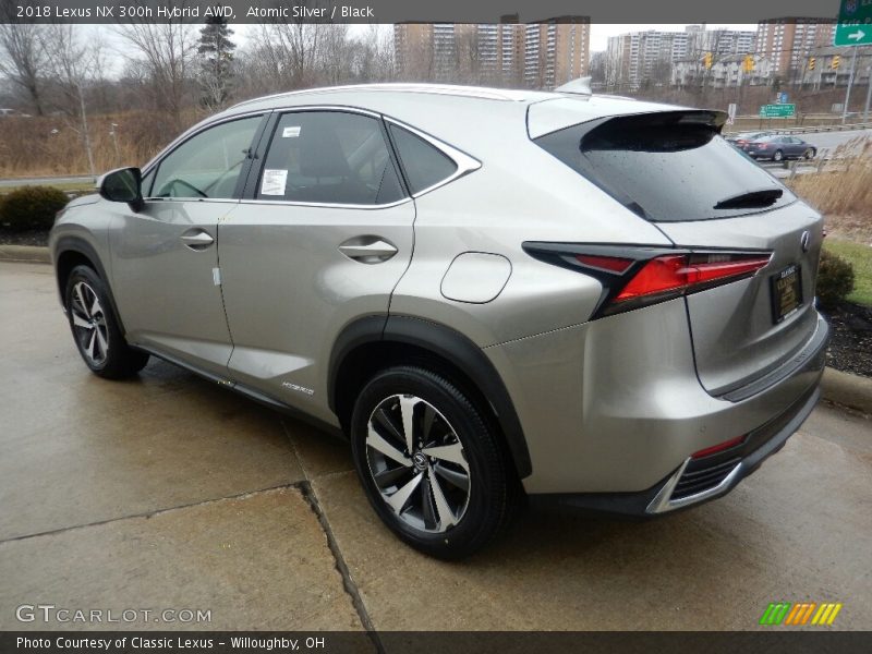 Atomic Silver / Black 2018 Lexus NX 300h Hybrid AWD