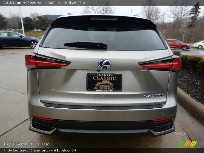 Atomic Silver / Black 2018 Lexus NX 300h Hybrid AWD