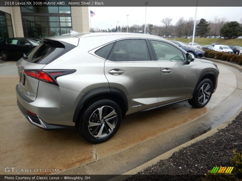 Atomic Silver / Black 2018 Lexus NX 300h Hybrid AWD