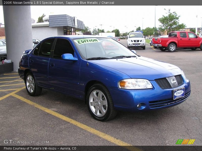 Sapphire Blue Metallic / Charcoal 2006 Nissan Sentra 1.8 S Special Edition