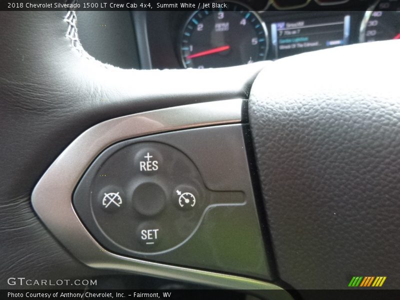 Summit White / Jet Black 2018 Chevrolet Silverado 1500 LT Crew Cab 4x4