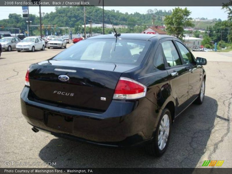 Black / Charcoal Black 2008 Ford Focus SE Sedan