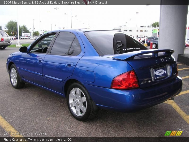 Sapphire Blue Metallic / Charcoal 2006 Nissan Sentra 1.8 S Special Edition