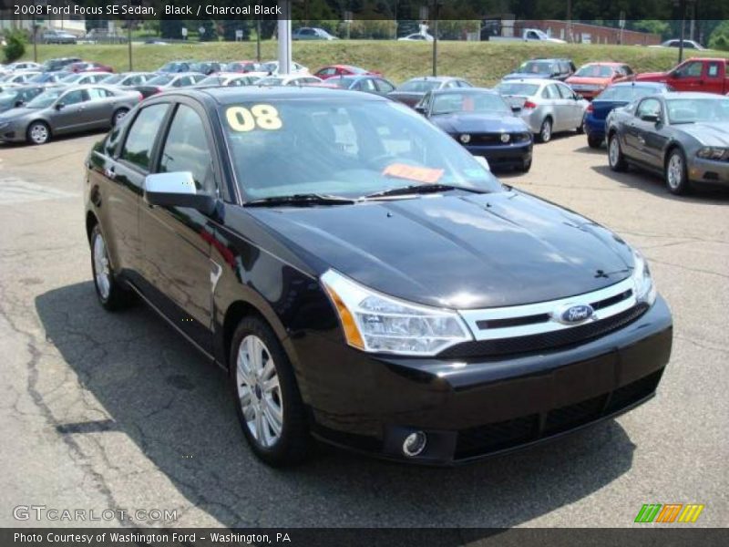 Black / Charcoal Black 2008 Ford Focus SE Sedan